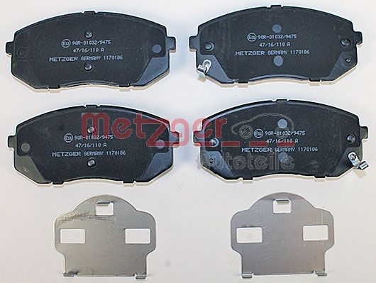METZGER 1170186 GREENPARTS Bremsbelagsatz, Scheibenbremse
